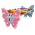 Madera Butteryfly 8 piedra Xyophone juguetes educativos musicales para niños